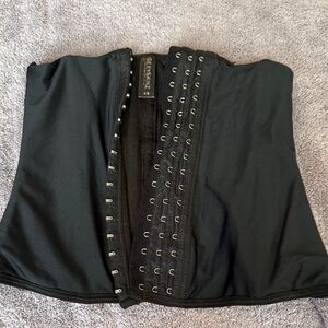 Black Waist Trainer with Hook Closure